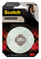 A Picture of product MMM-110 Scotch® Permanent High-Density Foam Mounting Tape Double-Sided, Holds Up to 15 lbs, 0.5" x 80", White