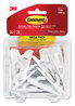 A Picture of product MMM-17002MPES Command™ General Purpose Hooks Small, Plastic, White, 1 lb Capacity, 24 and 28 Strips/Pack