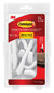 A Picture of product MMM-17003MPES Command™ General Purpose Hooks Large, Plastic, White, 5 lb Capacity, 14 and 16 Strips/Pack