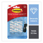 A Picture of product MMM-17006CLRES Command™ Clear Hooks and Strips Mini, Plastic, 0.5 lb Capacity, 6 8 Strips/Pack