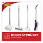 A Picture of product MMM-170073NA Command™ Broom Gripper 3.12w x 1.85d 3.34h, White/Gray, 3 Grippers/6 Strips