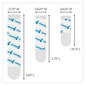 A Picture of product MMM-17200CLRES Command™ Assorted Refill Strips Removable, (8) Small 0.75 x 1.75, (4) Medium 2.75, Large 3.75, Clear, 16/Pack