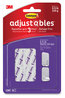 A Picture of product MMM-1782018ES Command™ Adjustables™ Repositionable Mini Refill Strips Holds up to 0.5 lb, 1.03 x 1.32, White, 18
