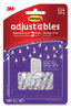 A Picture of product MMM-17840CLR14ES Command™ Adjustables™ Repositionable Mini Clips Plastic, White, 0.5 lb Capacity, 14 and 30 Strips