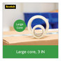 A Picture of product MMM-3500RD Scotch® Tough Grip Moving Packaging Tape with Dispenser, 3" Core, 1.88" x 54.6 yds, Clear