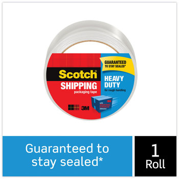 Scotch® 3850 Heavy-Duty Packaging Tape 3" Core, 1.88" x 54.6 yds, Clear