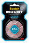 A Picture of product MMM-410H Scotch® Permanent Clear Mounting Tape Holds Up to 15 lbs, 1 x 60,