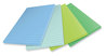 A Picture of product MMM-4621R4S Post-it® Notes Super Sticky 100% Recycled Paper Ruled, 4" x 6", Oasis, 45 Sheets/Pad, 4 Pads/Pack