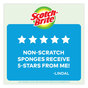 A Picture of product MMM-5295 Scotch-Brite® Non-Scratch Multi-Purpose Scrub Sponge 4.4 x 2.6, 0.8" Thick, Blue, 9/Pack