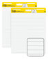 A Picture of product MMM-561WLVAD2 Post-it® Easel Pads Super Sticky Self-Stick Vertical-Orientation Presentation Format (1.5" Rule), 25 x 30, White, Sheets, 2/Pack