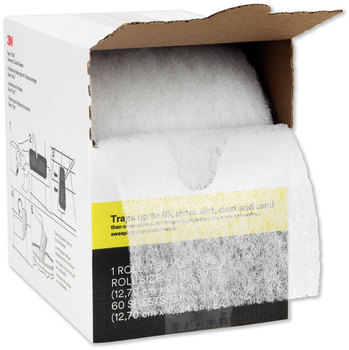 3M™ Easy Trap™ Duster Sweep & Dust Sheets 5" x 30 ft, White, 1 60 Sheet Roll/Box