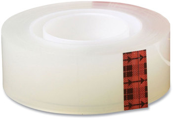 Scotch® Transparent Tape 1" Core, 0.5" x 36 yds, Crystal Clear, 2/Pack