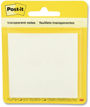 Post-it® Transparent Notes 2.88" x 36 Sheets/Pad