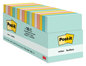 A Picture of product MMM-65418APCP Post-it® Notes Original Pads in Cabinet Pack. 3 X 3 in. Beachside Cafe Colors Collection. 100 sheets/pad, 18 pads/pack.