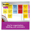 A Picture of product MMM-6545SSRR Post-it® Notes Super Sticky Self-Stick 3" x Saffron Red, 90 Sheets/Pad, 5 Pads/Pack