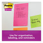 A Picture of product MMM-6603SSMIA Post-it® Notes Super Sticky Pads in Supernova Neon Colors Collection Note Ruled, 4" x 6", 90 Sheets/Pad, 3 Pads/Pack