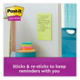 A Picture of product MMM-6603SSMIA Post-it® Notes Super Sticky Pads in Supernova Neon Colors Collection Note Ruled, 4" x 6", 90 Sheets/Pad, 3 Pads/Pack