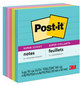 A Picture of product MMM-6756SSMIA Post-it® Notes Super Sticky Pads in Supernova Neon Colors Collection Note Ruled, 4" x 90 Sheets/Pad, 6 Pads/Pack