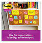 A Picture of product MMM-6845SSP Post-it® Notes Super Sticky Meeting in Energy Boost Colors Collection. 8 X 6 in. 45 sheets/pad, 4 pads/pack.