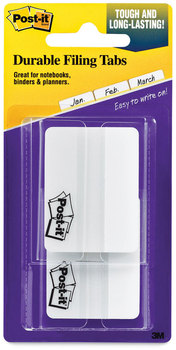 Post-It® Tabs Lined 1/5-Cut, White, 2" Wide, 50/Pack
