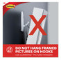 A Picture of product MMM-70005128379 Command™ General Purpose Hooks Small, Plastic, White, 1 lb Capacity, 6 and 12 Strips/Pack