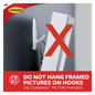 A Picture of product MMM-70005152858 Command™ Sawtooth Picture Hanger Value Pack Large, Plastic, White, 5 lb Capacity, 3 Hooks and 6 Strips/Pack
