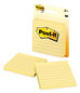 A Picture of product MMM-70016076773 Post-it® Notes Original Pads in Canary Yellow Note Ruled, 3" x 100 Sheets/Pad, 2 Pads/Pack