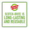 A Picture of product MMM-7232F Scotch-Brite® Dobie™ All-Purpose Cleaning Pad 4.3 x 2.6, 0.5" Thick, Yellow, 3/Pack