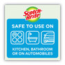 A Picture of product MMM-7232F Scotch-Brite® Dobie™ All-Purpose Cleaning Pad 4.3 x 2.6, 0.5" Thick, Yellow, 3/Pack