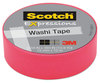 A Picture of product MMM-C314PNK Scotch® Expressions Washi Tape 1.25" Core, 0.59" x 32.75 ft, Neon Pink