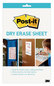 A Picture of product MMM-DEFSHEETS3 Post-it® Dry Erase Sheets 7 x 11.3, White Surface, 3/Pack