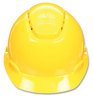 A Picture of product MMM-H702SFVUV 3M™ SecureFit™ H-Series Hard Hats H-700 Vented Cap with UV Indicator, 4-Point Pressure Diffusion Ratchet Suspension, Yellow