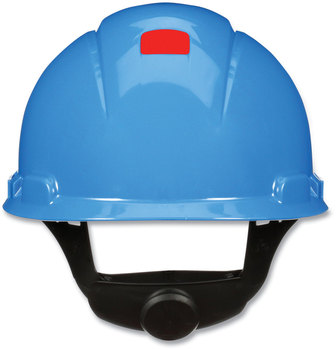 3M™ SecureFit™ H-Series Hard Hats H-700 Cap with UV Indicator, 4-Point Pressure Diffusion Ratchet Suspension, Blue