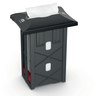 A Picture of product TRK-6032120 Tork Xpressnap® In-Counter Napkin Dispenser. 13.5 X 9.9 X 7 in. Licorice color.