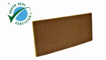 Scotch-Brite™ Clean & Shine Pads. 28 X 14 in. Brown and Yellow. 5/case.