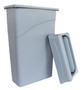 A Picture of product BBP-210423GY SLIM RECTANGULAR TRASH CAN – 23 GALLON GRAY