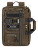 A Picture of product USL-UBN3503 Solo Zone Nylon Briefcase/Backpack, fits Devices up to 15.6 in. 4.25 X 17.5 X 17.5 in. Bronze.