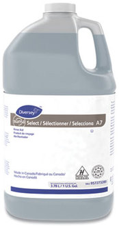 Diversey™ Suma Select A7 Warewashing Rinse Aid. 1 gal. Blue. 4 bottles/carton.