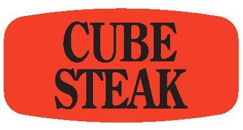 Little Grabber Label.  Printed "Cube Steak"