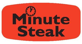 Little Grabber Label.  Printed "Minute Steak"