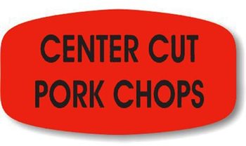 Little Grabber Label.  Printed "Center Cut Pork Chops"