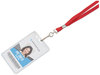A Picture of product AVT-75425 Advantus Deluxe Lanyard Lanyards, Metal J-Hook Fastener, 36" Long, Red, 24/Box