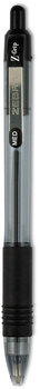 Zebra® Z-Grip® Retractable Ballpoint Pen Medium 1 mm, Black Ink, Clear/Black Barrel, 18/Pack