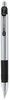 A Picture of product ZEB-27010 Zebra® Z-Grip® Metal Retractable Ballpoint Pen Medium 1 mm, Black Ink, Silver/Black Barrel, 12/Pack