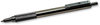 A Picture of product ZEB-29411 Zebra® F-701 Retractable Ballpoint Pen Fine 0.7 mm, Black Ink, Stainless Steel/Black Barrel