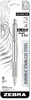 A Picture of product ZEB-29411 Zebra® F-701 Retractable Ballpoint Pen Fine 0.7 mm, Black Ink, Stainless Steel/Black Barrel