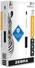 A Picture of product ZEB-41510 Zebra® Sarasa® Dry X1+ Retractable Gel Pen Medium 0.7 mm, Black Ink, White/Black Barrel, 12/Pack