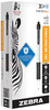 A Picture of product ZEB-41610 Zebra® Sarasa® Dry X20+ Retractable Gel Pen Fine 0.7 mm, Black Ink, White/Black Barrel, Dozen