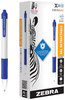A Picture of product ZEB-41620 Zebra® Sarasa® Dry X20+ Retractable Gel Pen Fine 0.7 mm, Blue Ink, White/Blue Barrel, Dozen