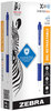 A Picture of product ZEB-41620 Zebra® Sarasa® Dry X20+ Retractable Gel Pen Fine 0.7 mm, Blue Ink, White/Blue Barrel, Dozen